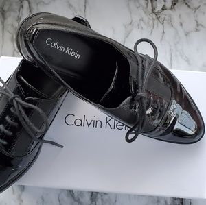 Calvin Klein patent shoes